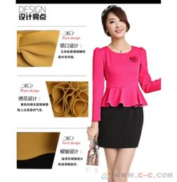 2014春裝新風尚 韓版修身長袖針織連衣裙的零售之道